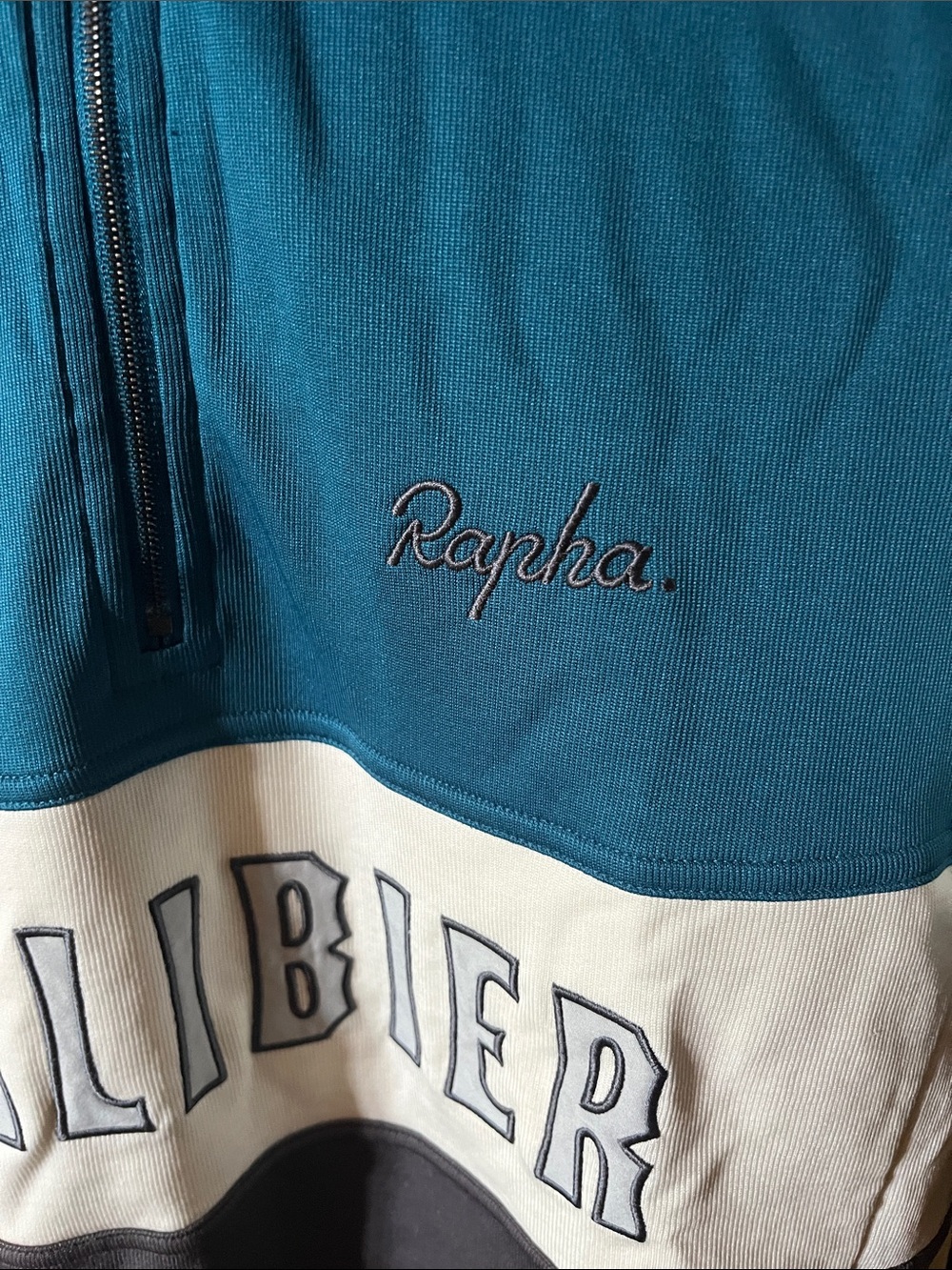 Rapha Galibier Short Sleeve Cycling Jersey — Teal, White, Charcoal - Picture 2 of 7